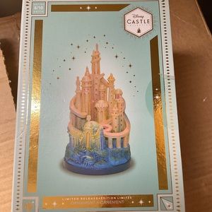 Disneys  Parks Castle Collection 8 /10 ARIEL CASTLE ORNAMENT  BRAND NEW RETIRED